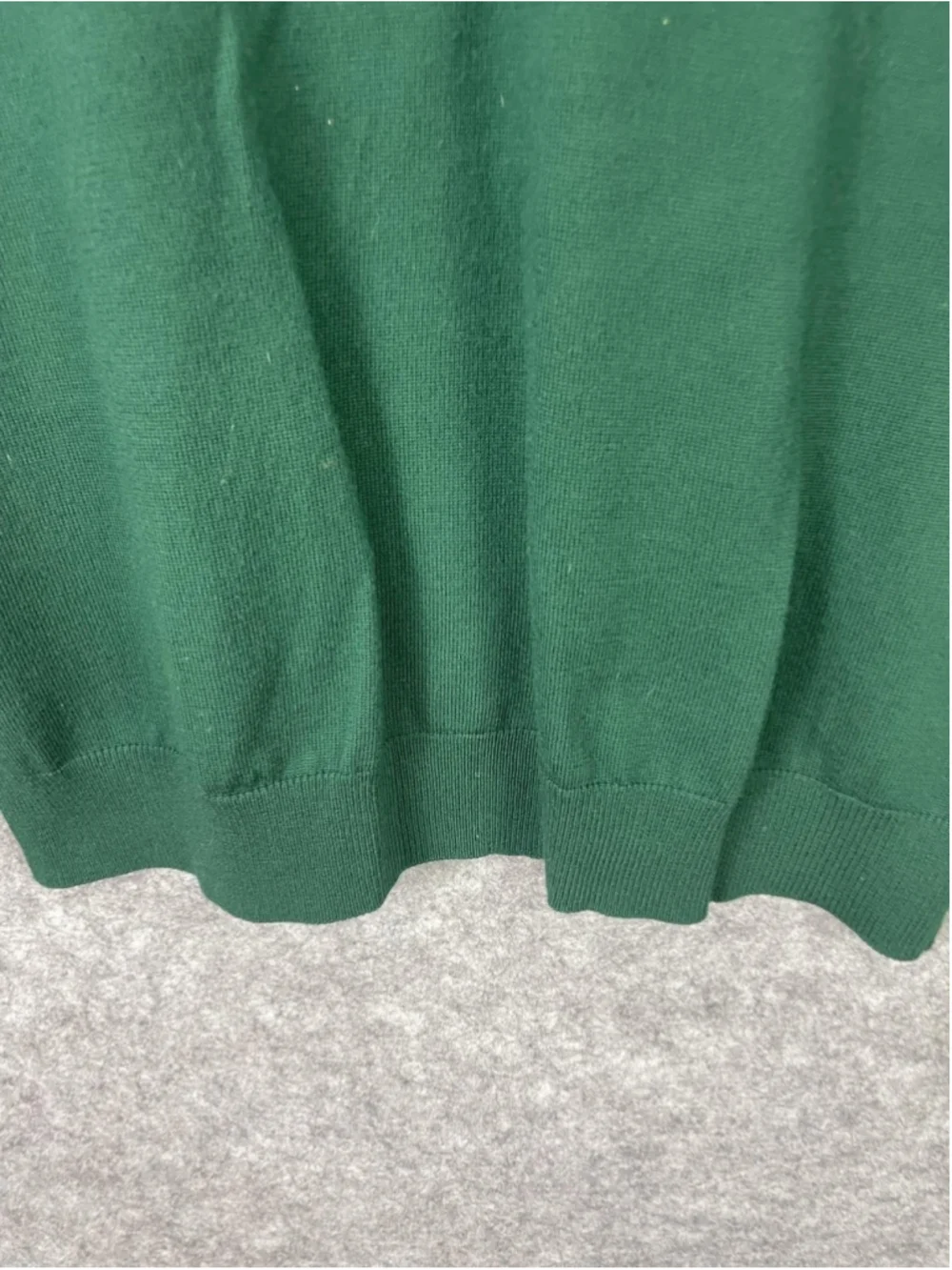 Banana Republic Sweater Mens Large Green Merino Wool Crewneck Knit Pullover